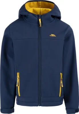 Produktbild von Trespass - "Faster" Softshelljacke für Kinder TP6082 (140) (Marineblau/Schwefelgelb)