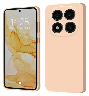 Produktbild von Hülle für Xiaomi Redmi Note 14 Pro Case Cover Bumper Smartphone Softgrip Schutzhülle Farbe: Rosa