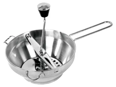 Produktbild von Passiermaschine aus Edelstahl mit 3 Siebscheiben