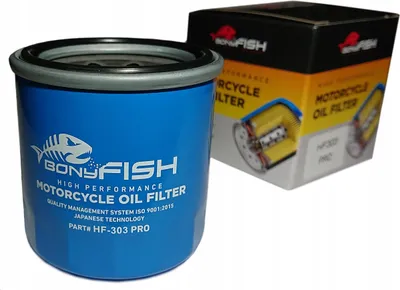 Produktbild von BonyFISH | Ölfilter - Breite Anwendung - HF303 - ProFilter - Entwickelt für Motorradfahrer - Dosenfilter - Einfache Montage und Dichtheit