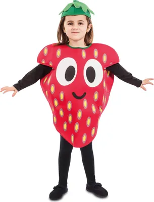 Produktbild von Hübsche Erdbeere Kinderkostüm für Karneval bunt - 86/92 (1-2 Jahre)