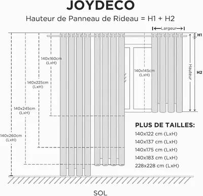 Immagine prodotto di Tende con passanti - Trasparenti - Leggere - Set - Tende in voile con passanti - Tende trasparenti con passanti - Ideali per camera da letto e soggiorno
