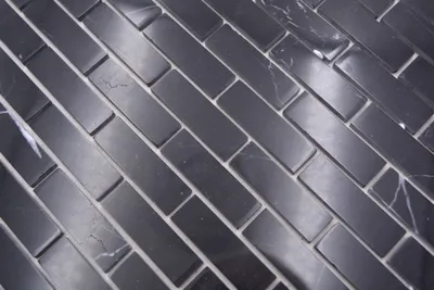 Produktbild von Handmuster Mosaikfliese Selbstklebende Mosaike Verbund Naturstein Nero Küche Wand MOS200-4M82_m