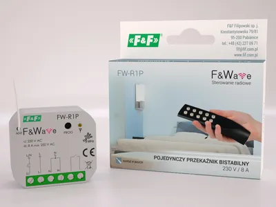 Produktbild von F&F | Bistabiler Funkempfänger FW-R1P - Unterputz - Kompakt - Einfache Installation - Energiesparend
