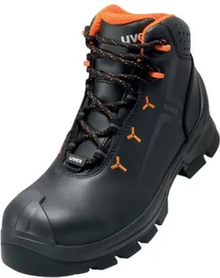 Obrázek produktu pro Uvex 65232, Unisex, Dospělý, Bezpečnostní obuv, Černá, Oranžová, ESD, HI, HRO, S3, SRC, Zavazovací zapínání