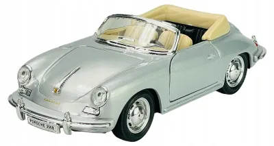 Produktbild von Welly Porsche 356B Modellauto aus Metall Silber