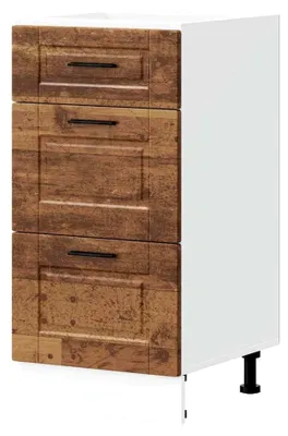 Produktbild von Küchenunterschrank, Küchenschrank, Portwei, Altholz, 40 x 46 x 81,5 cm