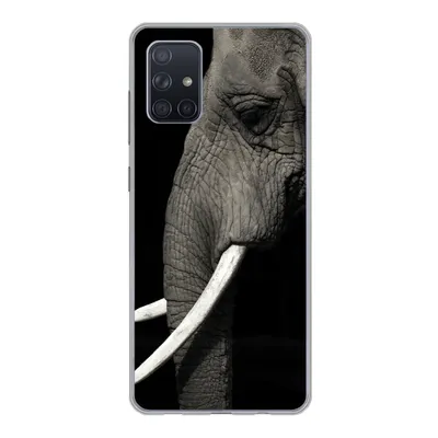 Produktbild von MuchoWow® Handyhülle Schutzhülle Hülle für Samsung Galaxy A51 5G Elefant - Tier - Stoßzahn Silikon Softcase Handy Hülle - Abbildung