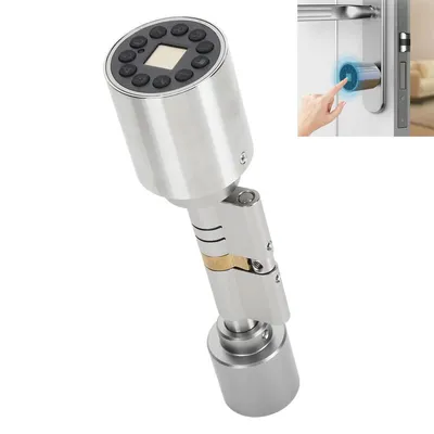 Produktbild von Smart Zylinderschloss – Schlüsselloser Zugang mit Bluetooth, App, Passwort & Fingerabdruck, Sicher & Komfortabel für Zuhause und Büro