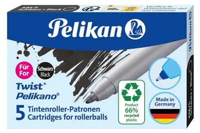 Image de Pelikan 300010005 Cartouches d'encre roller eco pour Pelikano/Twist