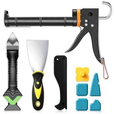Image de Pistolet d'application pour cartouches de silicone et kit pour travaux de bricolage