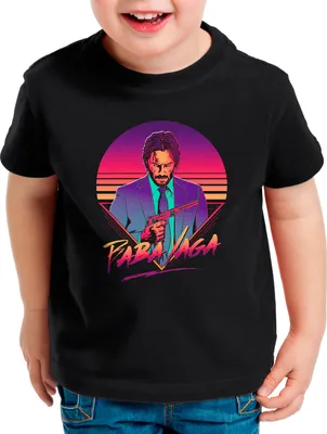 Produktbild von BaumwolleCloud Baba Yaga Kinder T-Shirt wick action movie keanu