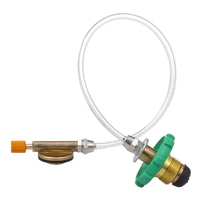 Zdjęcie produktu dla Kuchenka kempingowa – adapter do napełniania propanem, łącznik do butli płaskiej, adapter do butli