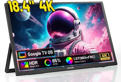 Obrázek produktu pro Přenosný monitor – 18,4 palců – 4K Ultra HD – Funkce chytré televize – IPS displej – HDMI