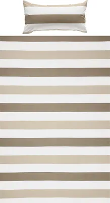 Produktbild von REDBEST Bettwäsche taupe-beige-weiß 1x 135x200 cm + 1x 40x80 cm
