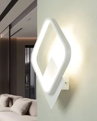 Immagine prodotto di Applique a LED in alluminio H: 29 cm Bianco quadrato 4100 K bianco neutro 920 lm Lampada a parete