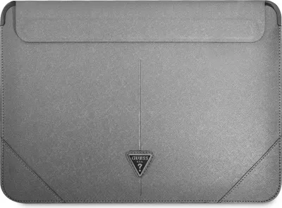 Obrázek produktu pro Guess Sleeve Gucs16Psatlg 16 Stříbrná / Stříbrná Logo Saffiano Triangle