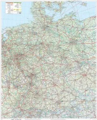 Produktbild von MARCO POLO Große Deutschlandkarte mit Ländergrenzen, plano in Hülse