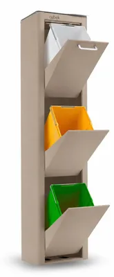 Image de DON HIERRO - CUBEK - Poubelle / Tri sélectif 60L - 3x20L