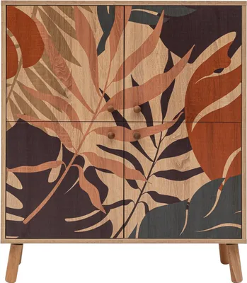Produktbild von Skye Decor, Multilüx Palm, Schränke, Mehrzweckschrank, Mehrfarbig, 95 x 111 x 36 cm