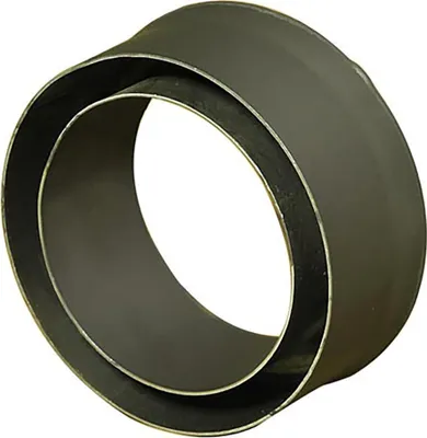 Produktbild von Schornsteinreduzierstück 150/120mm (Länge 80mm) schwarz