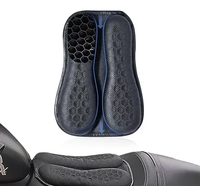 Produktbild von Faltbares Gel-Sitzkissen für Motorräder - 3D Honigwaben Stoßdämpfend