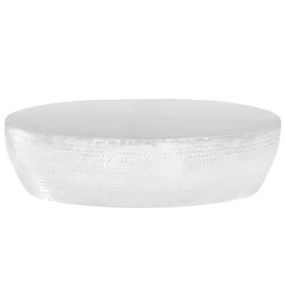 Immagine prodotto di vidaXL Tavolino da caffè argento martellato 100 x 50 x 28 cm alluminio
