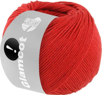 Produktbild von Lana Grossa GLAMCOT zart glänzende, multifile Baumwoll-Viskosemischung 155 m  Farbe 005 - Rot