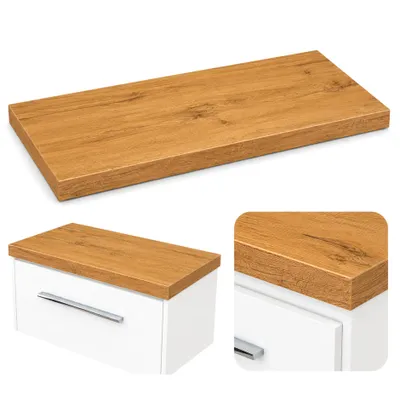 Produktbild von paplinskimoebel Girona Waschtischplatte für Aufsatzbecken Waschbecken, 80 x 40 x 3,6 cm Arbeitsplatte für das Badezimmer, Arbeitsplatte für Aufsatzwaschtische
