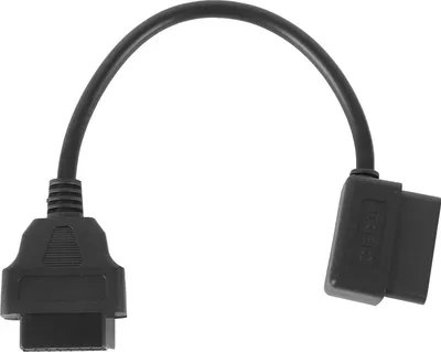 Obrázok produktu pre 16PIN na 16PIN OBD2 predlžovací kábel koleno adaptér Automoblile diagnostický nástroj 0,3 m/1ft konektor kábel