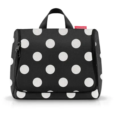 Immagine prodotto di reisenthel toiletbag XL, Kulturbeutel, Kosmetiktasche, Kulturtasche, Dots White, 4 L, WO7073
