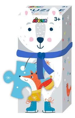 Produktbild von Puzzle mit Eisbär-Motiv