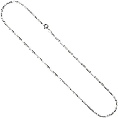 Produktbild von 2mm Panzerkette Collier Halskette 925 Silber glänzend Damen 80cm Silberkette