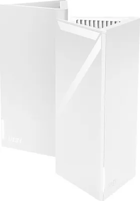 Zdjęcie produktu dla MSI Roamii BE Lite Mesh System 2-pack, Biały, Wewnętrzny, System siatki, Zasilanie, Dual-band (2.4 GHz/5 GHz), Wi-Fi 7 (802.11be)