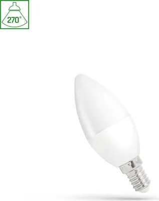 Produktbild von Spectrum LED Leuchtmittel Kerze 1W = 10W E14 matt 90lm Tageslicht 6000K kaltweiß 270°