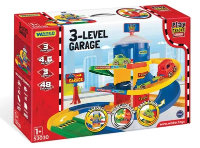 Zdjęcie produktu dla Wader Play Tracks Garaż Trzypoziomowy z Torami 4,6 m