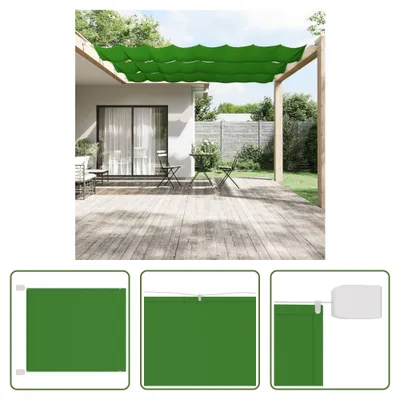 Produktbild von The Living Store Senkrechtmarkise Hellgrün 100x1200 cm Oxford-Gewebe