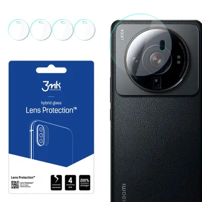 Produktbild von 3mk Hybridglas Lens Protection für Xiaomi 12S Ultra Kamera Objektiv Kameralinse 0,16mm 6H (4 Stück)