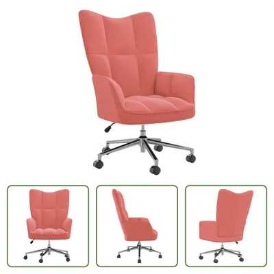 Immagine prodotto di The Living Store reclinabile in velluto rosa