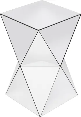 Produktbild von Kare Design Beistelltisch Luxury Triangle, Glas verspiegelt, Nachttisch, geometr