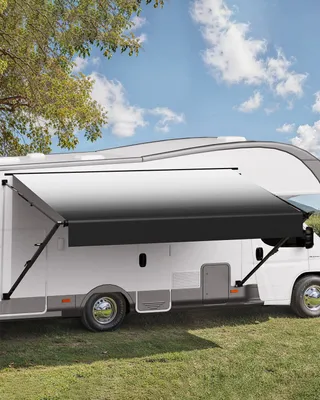 Produktbild von Wohnwagen Markise 427cm Manuelles Sonnensegel Wohnmobile Einziehbar