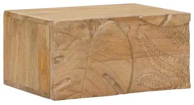 Produktbild von vidaXL Handgefertigter Nachttisch Teakbraun 40 x 30 x 20 cm