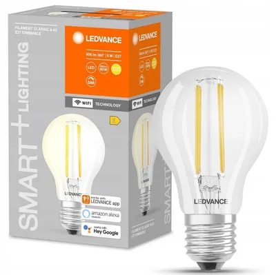 Zdjęcie produktu dla Żarówka LED SMART+ 6W ciepła 2700K 806lm ściemniana aplikacją przez WiFi
