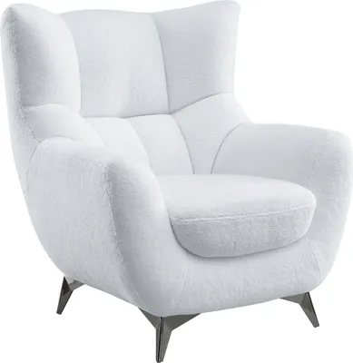 Produktbild von ATLANTIC home collection Sessel SHAWN, Teddystoff weiß, 88 cm x 91 cm 98 cm