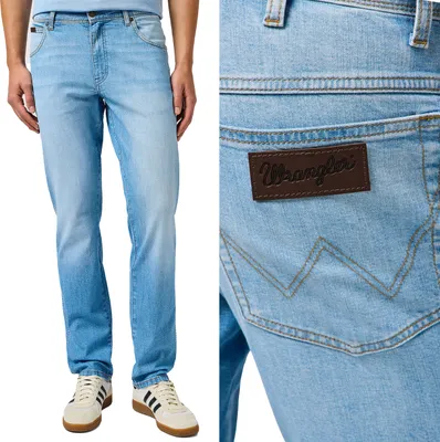 Produktbild von WRANGLER, Herren Jeanshosen, Slim fit, TEXAS SLIM, W31 L32, Blau, Jeans, baggyjeans, buggy
