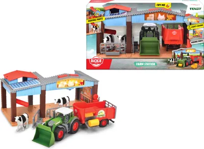 Produktbild von Dickie Spielzeug Bauernhof - Fendt Traktor mit Licht und Sound 30cm