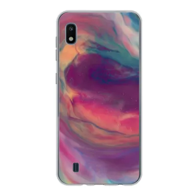 Produktbild von MuchoWow® Handyhülle Schutzhülle Hülle für Samsung Galaxy A10 Flüssig - Rosa - Türkis - Abstrakt Silikon Softcase Handy Hülle - Schutzhülle