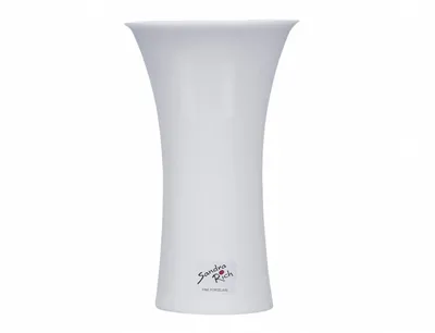Obrázek produktu pro Sandra Rich Tulip, Válcová váza, Porcelán, Bílá, Lesklý, Bílá, Tabulka