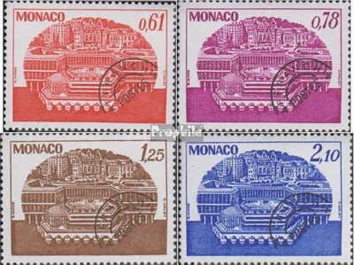 Produktbild von Briefmarken Monaco 1978 Mi 1321-1324 (kompl.Ausg.) postfrisch Freimarken: Kongreßzentrum