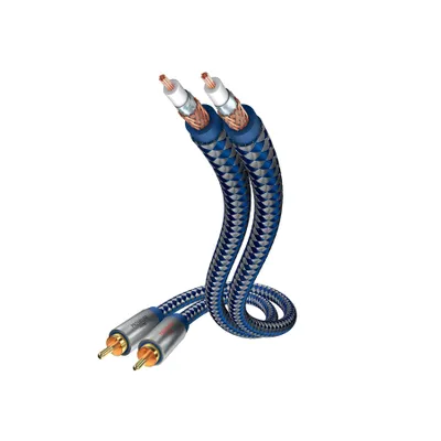 Produktbild von in-akustik RCA Audiokabel für Audiogerät - 2 m - ja - 2 x RCA Stecker Stereo Audio - 1 x RCA Stecker Stereo Audio - Vergoldet - Blau, Silber